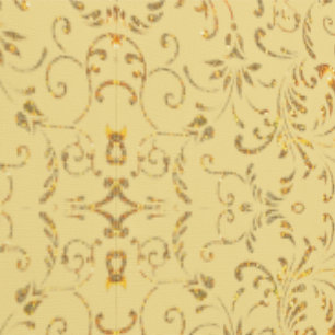 Gold Glitter Flowers Pattern Ornamenten Behang