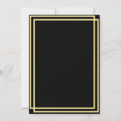 gold glitter foil Table Number one 1 Seating Chart Kaart (Achterkant)