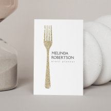 Gold Glitter Fork Event Planner