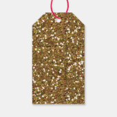 Gold Glitter Forty en Fabulous Favor Cadeaulabel (Achterkant)