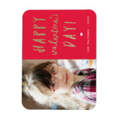 Gold glitter foto Valentijnsdag Magneet (Verticaal)