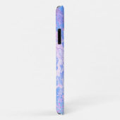 Gold Glitter Fotonaam Stijlvolle Paarse marmer Case-Mate iPhone Case (Achterkant/rechts)