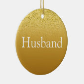 Gold Glitter Fun Best Husband Ever Definition Keramisch Ornament (Rechts)