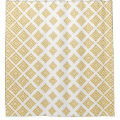 Gold Glitter Geometric Shapes Douchegordijn (Voorkant)