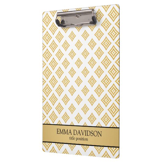 Gold Glitter Geometric Shapes Klembord (Links)