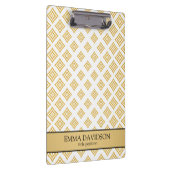 Gold Glitter Geometric Shapes Klembord (Rechts)