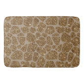 Gold Glitter Giraffe Print Badmat (Voorkant)