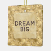 Gold Glitter Giraffe Print Dream Keramisch Ornament (Links)