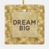 Gold Glitter Giraffe Print Dream Keramisch Ornament (Voorkant)