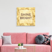 Gold Glitter Giraffe Print Shine Bright (Insitu (Woonkamer))