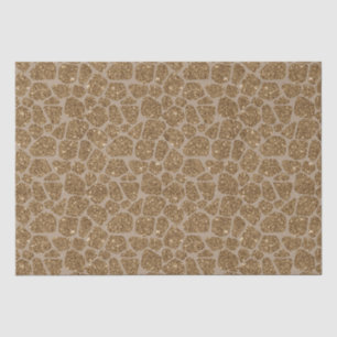Gold Glitter Giraffe Print Tissuepapier