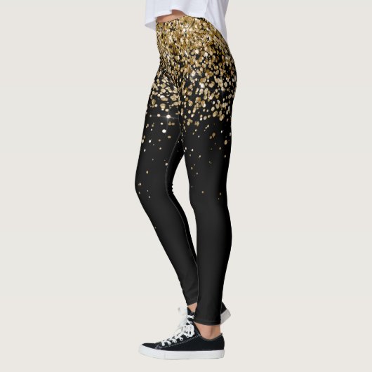 Gold Glitter Glam Leggings (Links)
