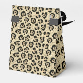Gold Glitter Glam Leopard Print Bedankdoosjes (Achterkant)
