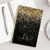 Gold Glitter Glam Monogram Naam Planner