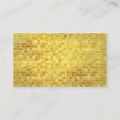 Gold Glitter Glamor Visitekaartje (Achterkant)