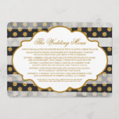 Gold Glitter Glamor Wedding Menu (Voorkant)