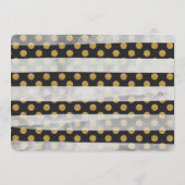 Gold Glitter Glamor Wedding Menu (Achterkant)