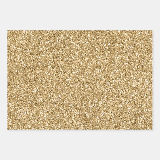 Gold Glitter Glitz         Inpakpapier Vel (Voorkant)