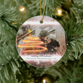 Gold Glitter Glow - kerstboom - foto Keramisch Ornament