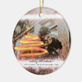 Gold Glitter Glow - kerstboom - foto Keramisch Ornament (Links)