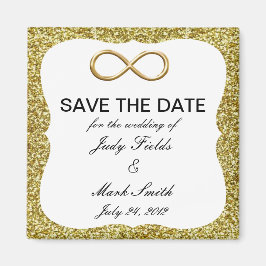Gold Glitter Gold Infinity bespaart de Magnet-datu Magneet