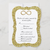 Gold Glitter Gold Infinity Response Kaart (Voorkant)