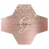 Gold Glitter, Gold Monogram, Black Script Name Voetbal (Enkel)