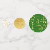 Gold Glitter Green Table Confetti (Voorkanten)