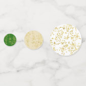 Gold Glitter Green Table Confetti (Achterkanten)