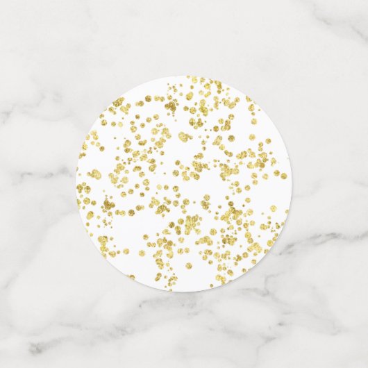 Gold Glitter Green Table Confetti (Kleine voorkant)