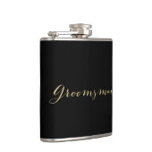 Gold Glitter Groomsman Flask Heupfles (Rechts)