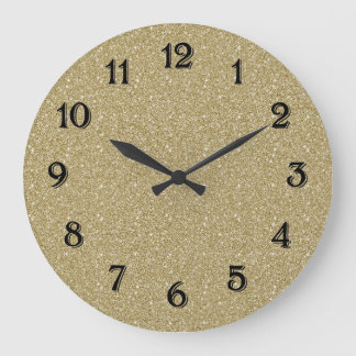 Gold Glitter Grote Klok