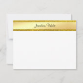 Gold Glitter Handgeschreven Script Name Sjabloon (Voorkant)
