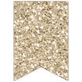 Gold Glitter Happy Birthday Celebration Wedding Vlaggetjes (Eerste vlag)