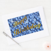 Gold Glitter Happy Birthday Rechthoekige Sticker (Envelop)