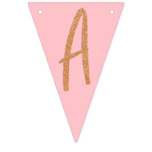 Gold Glitter Happy Birthday Vlaggetjes (Derde vlag)