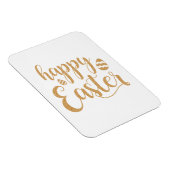 Gold Glitter Happy Easter Egg Magneet (Rechterzijde)
