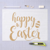 Gold Glitter Happy Easter Egg Tissuepapier (Craft)