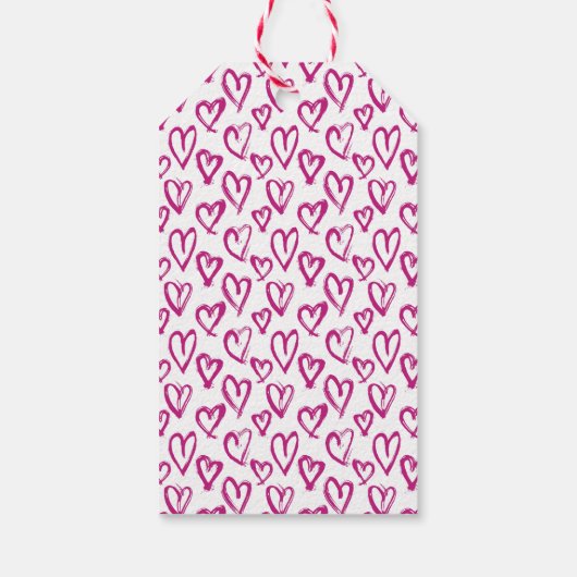 Gold Glitter Happy Valentijnsdag Cadeaulabel (Achterkant)