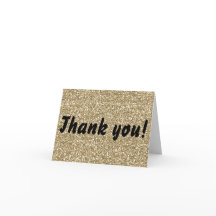 Gold Glitter - Hartelijk dank