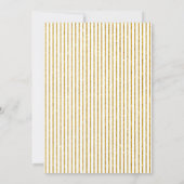 Gold glitter hartigt de schrijfmachine brutfoto save the date (Achterkant)