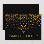 Gold Glitter Heart... ben je mijn erfgenaam. Kaart (Voorkant / Achterkant)