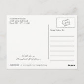 Gold Glitter Heart en Stars Weddenschap Hartelijk Briefkaart (Achterkant)