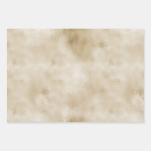 Gold Glitter Heart Inpakpapier Vel (Voorkant 2)