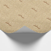 Gold Glitter Hearts Monogramed Kerstmis Cadeaupapier (Hoek)