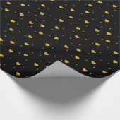 Gold Glitter Hearts naadloos patroon Cadeaupapier (Hoek)