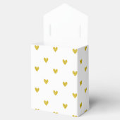 Gold Glitter Hearts Patroon Bedankdoosjes (Geopend)