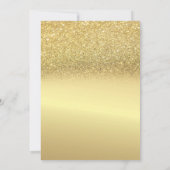 Gold Glitter Heels, Glass, Ballons Retirement Part Kaart (Achterkant)