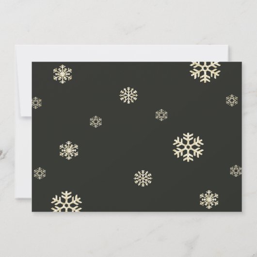 Gold Glitter Holiday Festivals | Uitnodigingen (Achterkant)