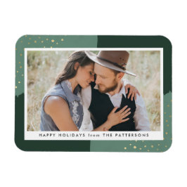 Gold Glitter | Holiday Photo Magnet Magneet
